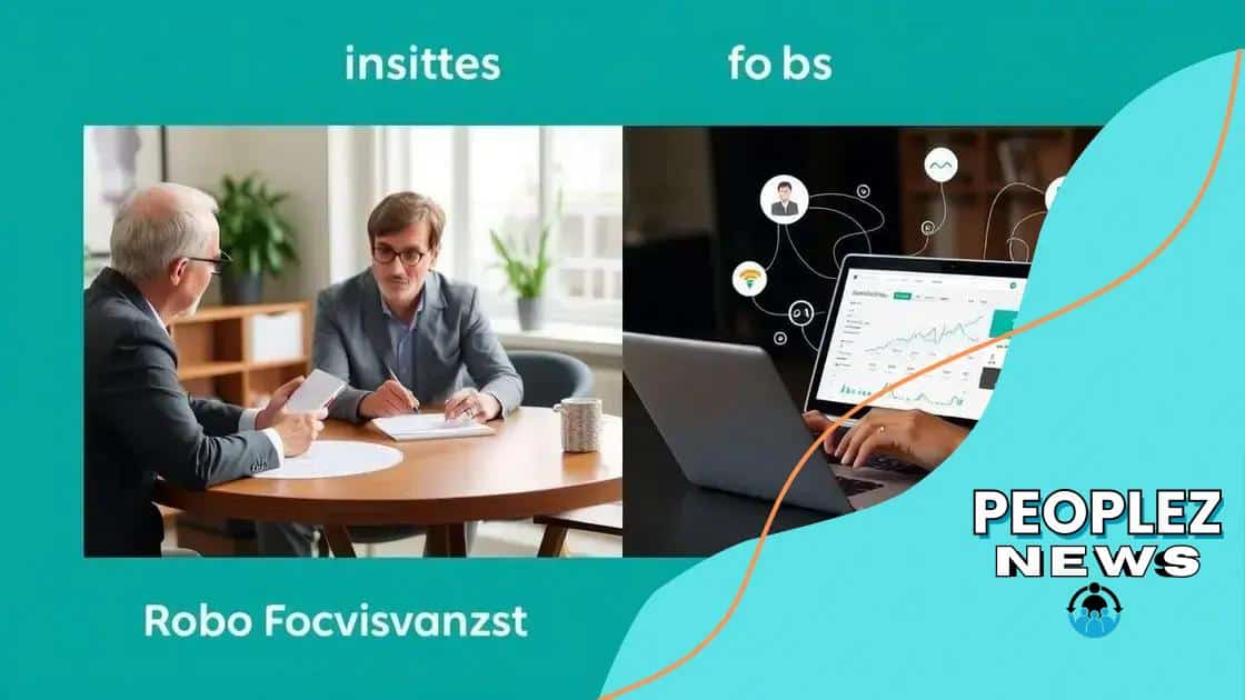 Comparing traditional advisors with robo-advisors